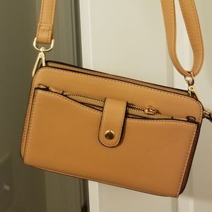 Brown leather Crossbody